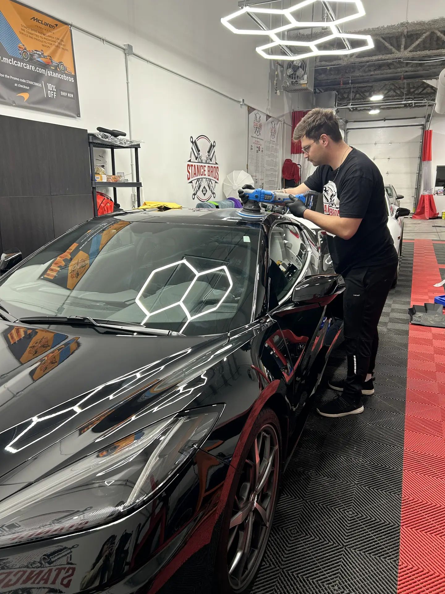 The professional Stance Bros team at our Calgary detailing facility.